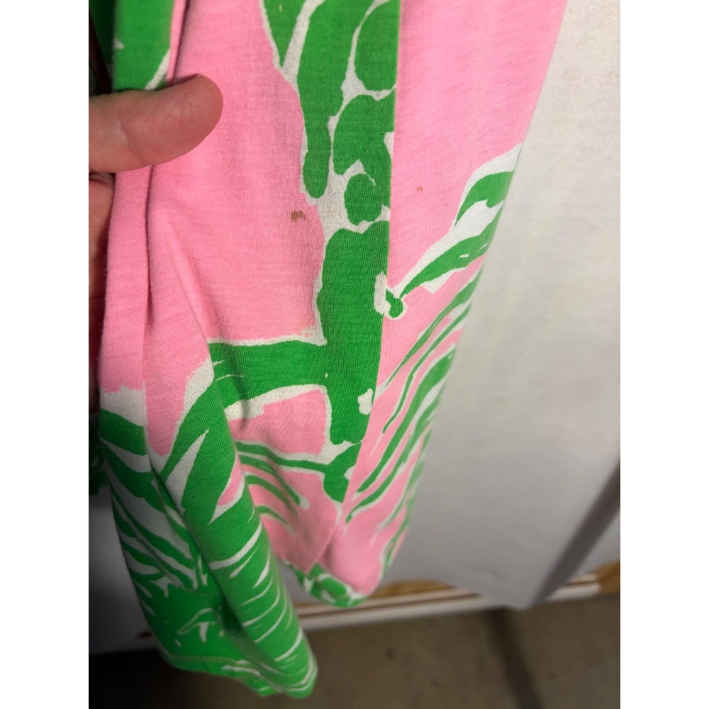Lilly Pulitzer Flamenco dress womens tank hot pink pineapples summer L Coastal - Picture 5 of 9